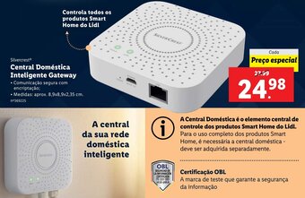 Lidl Silvercrest Central Doméstica Inteligente Gateway promoção