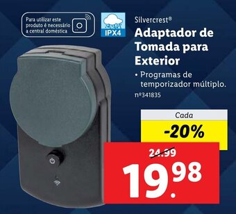 Lidl Silvercrest Adaptador de Tomada para Exterior promoção