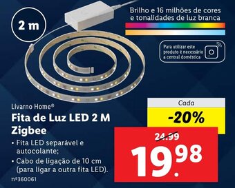 Livarno Home Fita de Luz LED Zigbee 2m