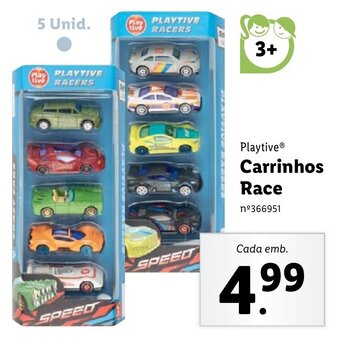 Playtive Carrinhos Race 5 unid