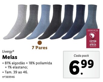Livergy Meias 39 ao 46 7 pares