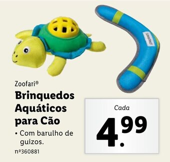 Lidl Zoofari Brinquedos Aquáticos para Cão promoção