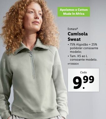 Lidl Esmara Camisola Sweat XS ao L promoção