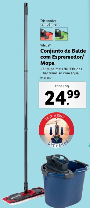Vileda Conjunto de Balde com Espremedor Mopa