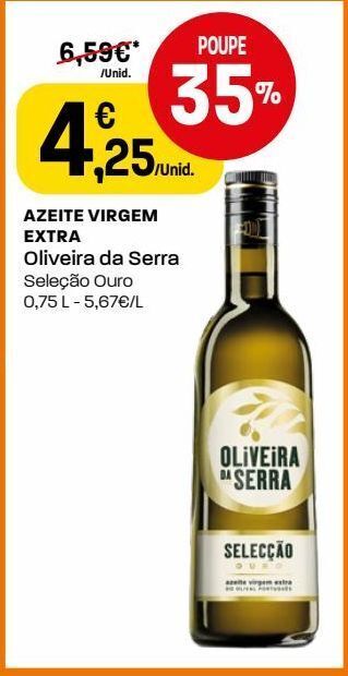 Intermarché Azeite extravirgem oliveira da serra promoção