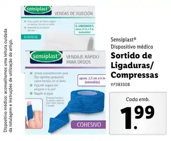 Lidl Sensiplast Dispositivo Médico Sortido de Ligaduras/Compressas promoção