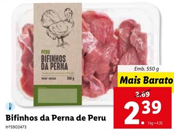 Lidl Bifinhos da Perna de Peru 550g promoção