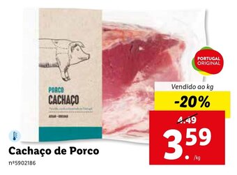 Lidl Cachaço de Porco promoção