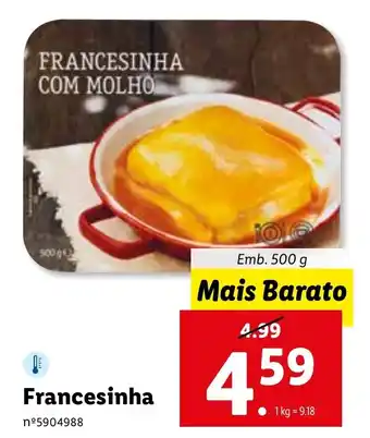 Lidl Francesinha 500g promoção