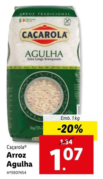 Lidl Caçarola Arroz Agulha 1kg promoção