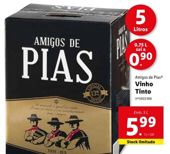 Amigos de Pias Vinho Tinto 5L