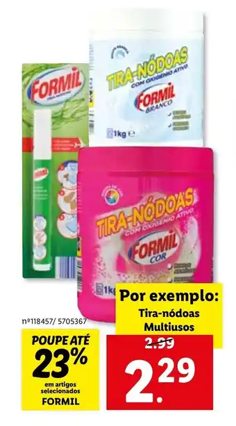 Lidl Formil Tira-nódoas Multiusos promoção