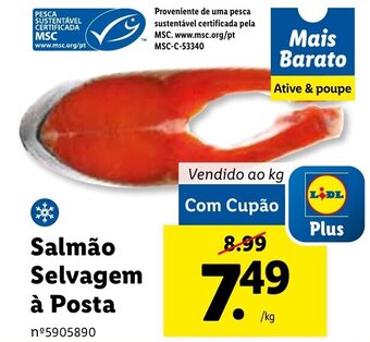 Lidl Salmão Selvagem à Posta promoção