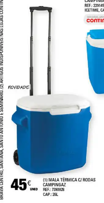 Continente Mala Térmica C/Rodas Campingaz 26L promoção