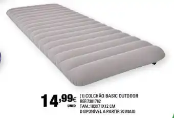 Continente Colchão Basic Outdoor 183x71x12cm promoção