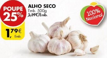 Pingo Doce Alho Seco 500g promoção