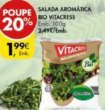 Pingo Doce Salada Aromática Bio Vitacress 100g promoção