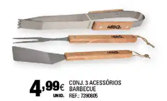 Continente Conj. 3 Acessórios Barbecue promoção