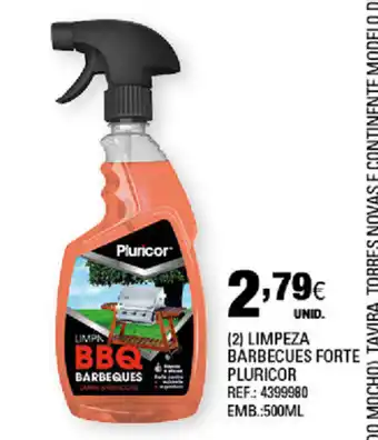 Continente Limpeza Barbeques Forte Pluricor 500ml promoção