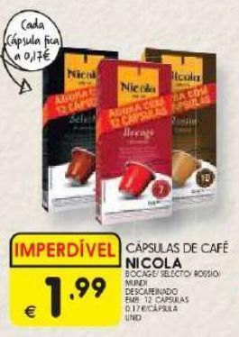 Meu Super Cápsulas de café nicola promoção