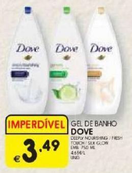 Meu Super Gel de banho dove promoção