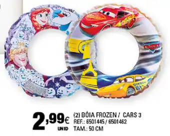 Continente Bóia Frozen / Cars 3 50cm promoção