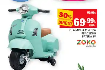 Continente A Minha 1ª Vespa Bateria 6V promoção