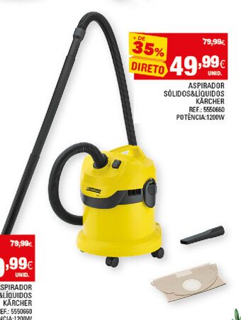 Aspirador Sólidos & Líquidos Kärcher 1200W