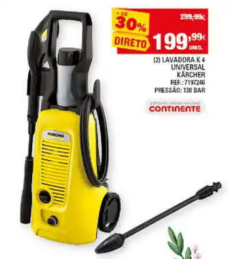 Continente Lavador K 4 Universal Kärcher 130bar promoção