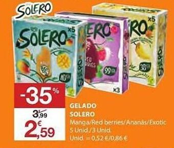 E.Leclerc Gelados solero promoção