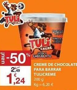 E.Leclerc Creme de chocolate tulicreme promoção
