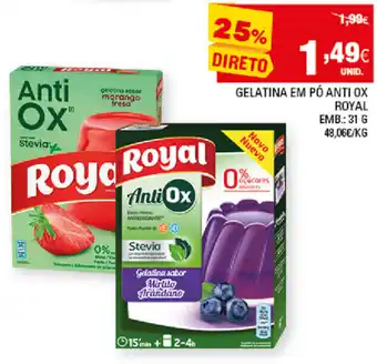 Continente Gelatina em Pó VAnti OX Royal 31g promoção