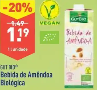 ALDI Gut Bio Bebida de Amêndoa Biológica 1L promoção