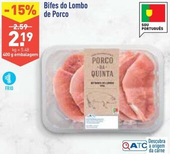 ALDI Bifes do Lombo de Porco 400g promoção