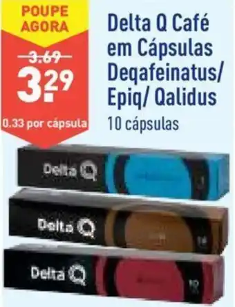 Delta Q Café em Cápsulas Deqafeinatus Epq/Qalidus 10 cápsulas