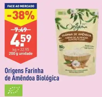 ALDI Origens Farinha de Amêndoa Biológica 200g promoção