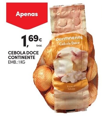 Continente Cebola Doce Continente 1kg promoção
