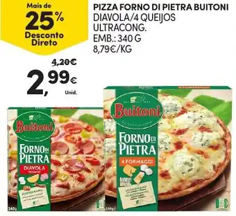 Continente Pizza Forno di Pietra Buitoni 340g promoção