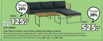 JYSK Jutlandia Ugilt Mesa Lounge promoção