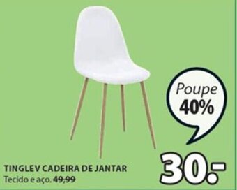 JYSK Tinglev Cadeira De Jantar promoção