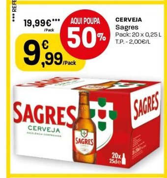 Intermarché Cerveja Sagres promoção
