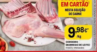 Intermarché Cordeiro (Borrego de Leite) Inteiro, Metades promoção