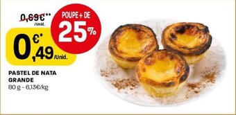 Intermarché Pastel De Nata Grande 80g promoção