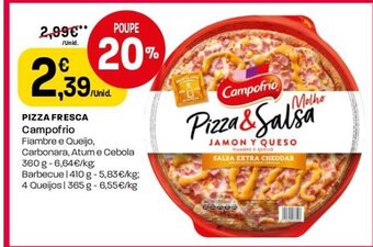 Intermarché Pizza Fresca Campofrio promoção