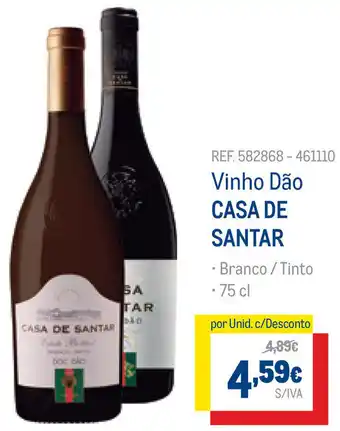 Vinho Dão Casa de Santar 75cl