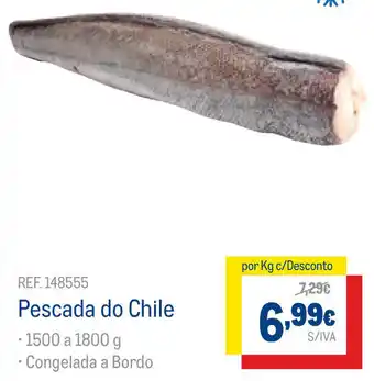 Pescada do Chile 1500 a 1800g