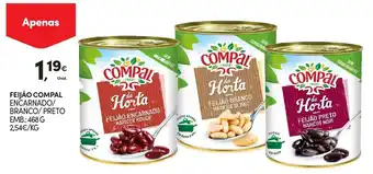 Continente Feijão Compal 468g promoção