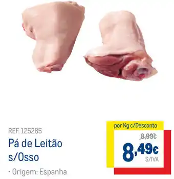 Makro Pá de Leitão C/ Osso promoção