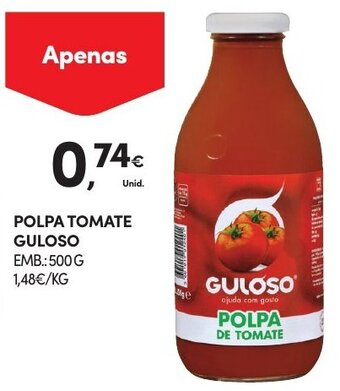 Continente Polpa Tomate Guloso 500g promoção