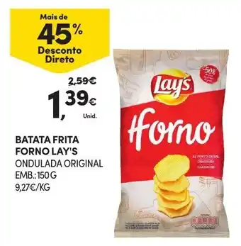 Continente Batata Frita Horno Lay's 150g promoção